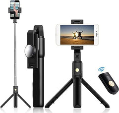 Mini Portable Gimbal Bluetooth Wireless Selfie Stick with Tripod Stabilizer for Phone | 3-in-1 Stabilizing Gimbal, Tripod, and Extendable Stick