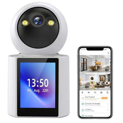 4K 6MP Smart PTZ IP Camera with AI Human Detection, Color Night Vision, Motion Tracking & One-Click Video Calling for Home Security and Remote Monitoring