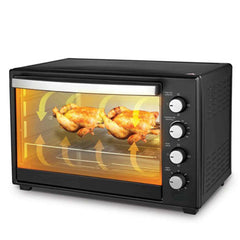 35L Multifunctional Convection Oven – Electric Pizza Maker with Rotisserie, Baking, Grilling & Toasting Functions – Powerful Countertop Oven for Home Kitchen Use