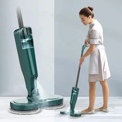 Household Rechargeable 360° Spin Water Tank Steam Spray Electric Mop | Steam Cleaner Mop for Floors with Adjustable Handle