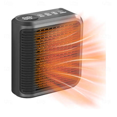 Energy-Efficient Wall-Mounted Mini Heater - Smart Electric Heater with Intelligent Temperature Control, Timer, Remote Control & Advanced Safety Protection for Home and Office