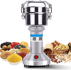 1000W Commercial Grain Mill Grinder – 200g Capacity, Superfine Flour & Spice Grinder, High-Speed Electric Mill for Efficient Home and Small Business Use