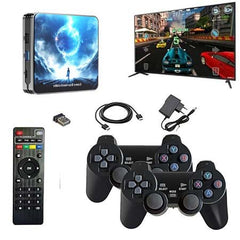 W8 PRO Android TV Game Dual System | 30,000 Games, Android 14.0 TV Box | 4K Streaming Media Player & Retro Gaming Console