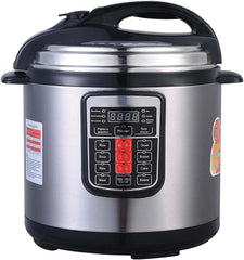 12L Smart Digital Pressure Cooker – Multi-Function Electric Rice Cooker with Non-Stick Inner Pot, LED Display & Stainless Steel Body for Fast, Healthy Cooking