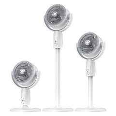 5-Speed Floor Fan – Adjustable Height, Rechargeable Battery, Timer Control, 90° Oscillation & Quiet Cooling for Bedrooms, Living Rooms, Offices & Whole Room Air Circulation