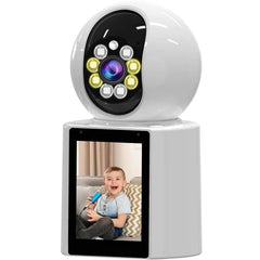 4K HD Indoor Security Camera – 360° WiFi Smart Cam with Night Vision, 2-Way Audio, Motion Detection & App Control for Home, Baby, Pet & Nanny Monitoring