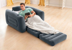 Foldable Inflatable Lazy Sofa Bed | Single-Person Air Lounge Chair | Comfortable Portable Furniture for Balcony, Garden, Outdoor, and Home Relaxation