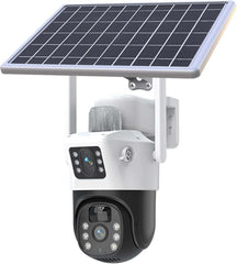 4G LTE Solar Battery Outdoor Camera with 4MP HD Video | Full-Color Night Vision, Sound & Light Alarm, IP66 Waterproof, and Cloud/TF Storage