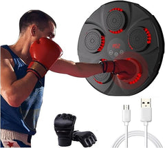 Music Boxing Machine | Smart Electronic Punching Trainer with LED Reaction Targets | Interactive Fitness Equipment for Home Exercise, Stress Relief & Fun Workout Gift