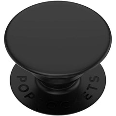 PopGrip with Swappable Top – Black Phone & Tablet Grip and Stand – Secure Hold, Hands-Free Viewing, Wireless Charging Compatible, Perfect Everyday Mobile Accessory