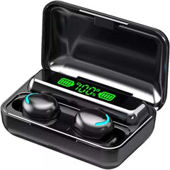 F9-5 Bluetooth Earbuds with 3500mAh Power Bank – 8D HiFi Stereo Wireless Headphones, Waterproof, Noise Reduction, LED Display, Compatible with iPhone, Android & PC