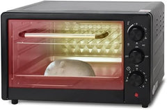 25L Electric Oven – Compact Countertop Oven with Even Heat Distribution, 60-Minute Timer, Baking Tray & Wire Rack for Baking, Roasting & Grilling