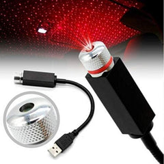 Portable Rotating Star Projector Night Light | USB Romantic Atmosphere Lamp for Car, Bedroom, Home & Parties | Adjustable Head for Wall & Ceiling Decoration