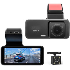 2K+1080P Dual Dash Cam – Front & Rear Car Camera with WiFi, Loop Recording, Night Vision, Parking Mode & 256GB Support for Reliable Driving Security