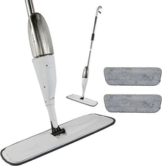 Microfiber Spray Mop – 360° Spin Head, Wet & Dry Floor Cleaner with Washable Reusable Pads & 360ML Refillable Tank for Effortless Cleaning