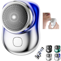 Mini Electric Shaver – Pocket-Sized Rechargeable Razor with Waterproof Design, One-Button Operation for Men & Women, Portable Travel Grooming Tool (Multi-Colour Compact Shaver)