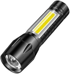Adjustable Focus Torch Flashlight | Water-Resistant, 5 Modes for Hurricane, Dog Walking, and Camping