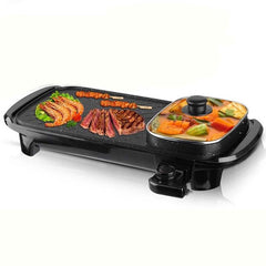 Customized Homemade BBQ Grill – Electric Smokeless Indoor Grill with Built-In Hot Pot | Dual-Use Cooking Appliance for Family Meals & Home Dining