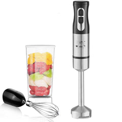 9-Speed Hand Blender – 5-in-1 Stainless Steel Handheld Mixer with Whisk, 700ml Chopper, 500ml Beaker, and Frother – Powerful, Durable & Dishwasher Safe