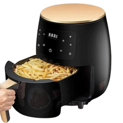 6L Multifunctional Digital Touch Air Fryer – 2400W Sleek Black Design for Healthier Cooking