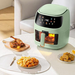 2400W Air Fryer – Large 8L Digital Air Fryer with LED Touch Panel, Adjustable Temperature & Preset Modes for Fast, Healthy Family Cooking