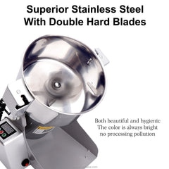800g Electric Food Grinder – High-Speed Stainless Steel Mill Machine for Herbs, Spices, Pepper, Rice & Flour – Compact, Durable & Multi-Purpose Kitchen Grinder