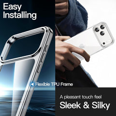 Crystal Clear Case for iPhone 17 Pro Max 6.3" (2025) | Anti-Yellowing Hard Back, Slim Shockproof Bumper, Wireless Charging Compatible Protective Phone Cover