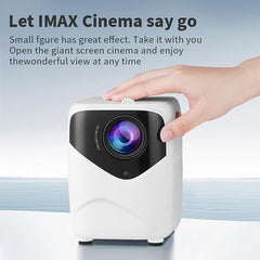 Portable Mini Projector | 1080P HD with 4K Ultra Clarity | Android 10.0, 5G Wi-Fi & Bluetooth | Ideal for Home Theater, Office & Classroom Use