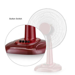 MTF-425 16" Table Fan – 3-Speed Settings with Adjustable Tilt, Quiet & Efficient Cooling Fan for Home, Bedroom, Dorm, and Office Desk Use