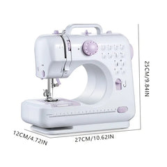 European Standard Home Sewing Machine | 2-Speed Stitching with Front/Back Function | Thick Fabric Locking, Night Light & Guide Locking Eye for Easy Home Sewing