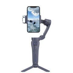 Handheld Gimbal F12 Camera Stabilizer with Tripod | Smart Face Tracking via App | 2-in-1 Selfie Stick & Horizontal Stabilizer for Smooth Video Recording