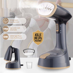 Handheld Steam Iron | 1470W Strong Power, 2 Gear Settings & 120ml Water Tank | Household Electric Steam Ironing Machine for Quick Wrinkle Removal