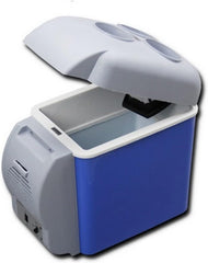Compact 12V 7.5L Mini Car Fridge | Dual Cooler & Warmer Box, Portable Travel Refrigerator in Blue for Road Trips, Camping & Outdoor Activities