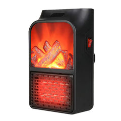Portable Heater 500W | 220V Remote Control Flame Heater for Efficient Home & Office Heating | Compact Ceramic Heater with Realistic Flame Effect