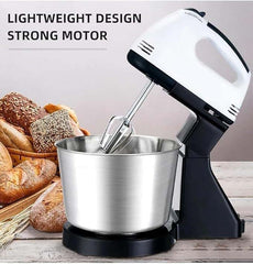 Hand Food Automatic Mixer | 7-Speed Electric Egg Beater & Blender | Perfect for Cake, Bread, and Flour Mixing at Home Baking