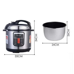 10L Smart Multi-Cooker – High Pressure Electric Rice Cooker with Digital LED Display, 12 Cooking Presets & Non-Stick Inner Pot for Quick, Healthy Meals