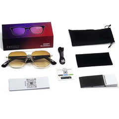GY500 AI Sports Sunglasses – Smart Wireless Glasses with Real-Time Translation, Bluetooth Music, Voice Control & Waterproof Design for Outdoor Sports, Travel & Daily Use