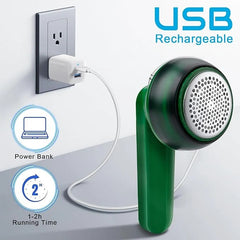 Rechargeable Lint Remover | Portable Fabric Shaver for Clothes, Furniture & Upholstery | Electric Fuzz Remover for Sweaters, Sofas & Blankets