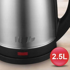 1500W Stainless Steel Electric Kettle | 2.5L Large Capacity Hot Water Boiler | Auto Power-Off Safety Feature for Home, Office & Kitchen Use