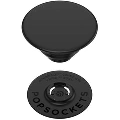 PopGrip with Swappable Top – Black Phone & Tablet Grip and Stand – Secure Hold, Hands-Free Viewing, Wireless Charging Compatible, Perfect Everyday Mobile Accessory