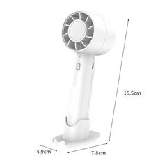 Portable Handheld Turbo Fan | High-Speed Rechargeable Personal Fan with Durable Plastic Body | Mini Travel Cooling Device for Outdoor, Home, Office & Daily Use