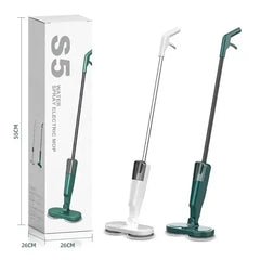 Household Rechargeable 360° Spin Water Tank Steam Spray Electric Mop | Steam Cleaner Mop for Floors with Adjustable Handle