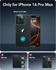 Compatible Magnetic Phone Case with Camera Control – Military-Grade Shockproof Protection for iPhone 16, 16 Plus, 16 Pro & 16 Pro Max