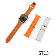 ST13 Smart Watch - 2.2" Full Touch Screen, 4G SIM Support, 3 Interchangeable Straps, Wireless Charger, Elegant Gold Design for Men & Women