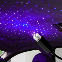 Portable Rotating Star Projector Night Light | USB Romantic Atmosphere Lamp for Car, Bedroom, Home & Parties | Adjustable Head for Wall & Ceiling Decoration