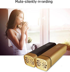 Bakhoor Rechargeable USB Power Electric Bakhoor Burner (Gold) | Portable Oud Incense Burner | Flameless Aroma Diffuser for Home & Travel