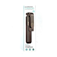 Bluetooth Selfie Stick Tripod D-10 | 360° Rotating Mini Tripod with Detachable Remote for iOS & Android, Compact & Lightweight for Live Broadcasts