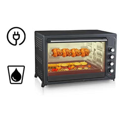 55L Electric Countertop Oven OE-1419 – Multi-Function Convection Toaster Oven with Rotisserie, Auto Shut-Off, and Stainless Steel Heating for Baking, Toasting & Broiling