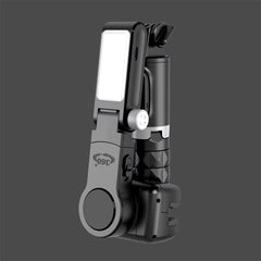 Q18 Mobile Phone Selfie Stick with Anti-Shake Handheld Gimbal Stabilizer | Single-Axis Tripod, Fill Light for Vlogging, Live Broadcast, Photography, Compatible with iPhone & Android