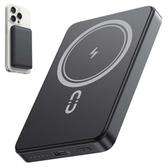 Magnetic Power Bank 5000mAh – 15W Ultra Slim Wireless Charger | MagSafe Compatible Fast Charging for iPhone, Android, and Other Qi-Enabled Devices